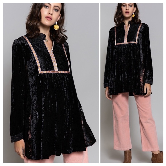 POL The Luxury Velvet and Tulle Tunic - Picture 13 of 16